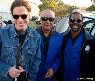 Conrad Oberg with Jimmy Carter and Joey Williams of the Blind Boys of Alabama